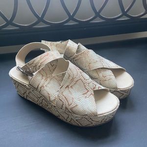 Amuse Society x Matisse Snakeskin Wedges